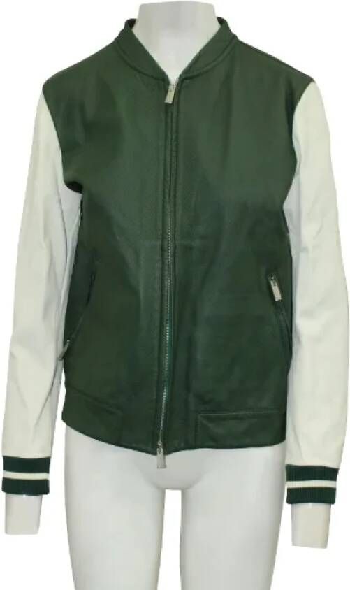 Fendi Vintage Pre-owned Fabric outerwear Groen Dames