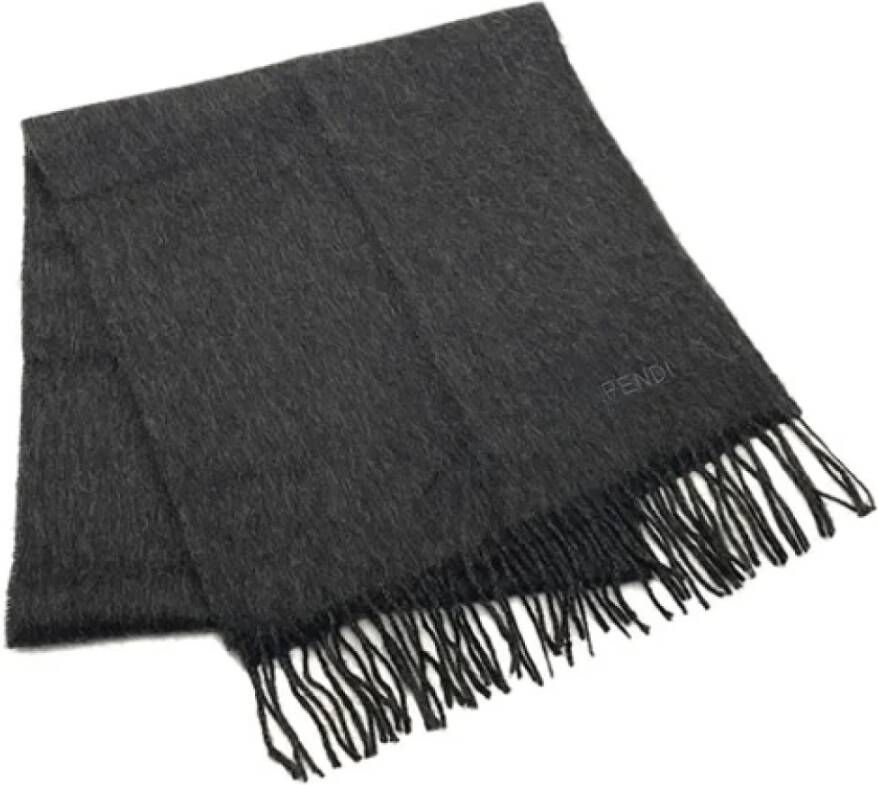 Fendi Vintage Pre-owned Fabric scarves Grijs Dames