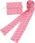 Fendi Vintage Pre-owned Fabric scarves Roze Dames - Thumbnail 1