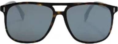 Fendi Vintage Pre-owned Fabric sunglasses Bruin Dames