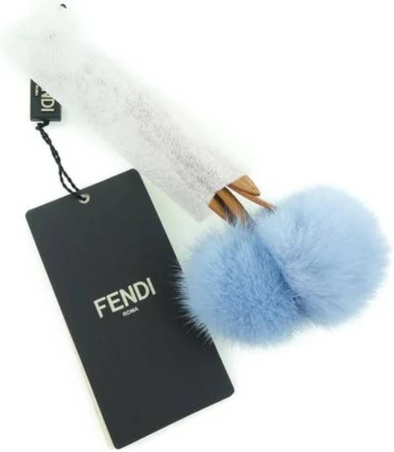 Fendi Vintage Pre-owned Fur key-holders Blauw Dames
