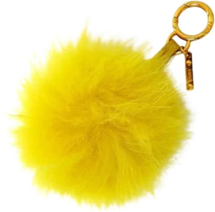 Fendi Vintage Pre-owned Fur key-holders Yellow Dames