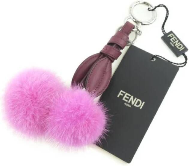 Fendi Vintage Pre-owned Fur key-holders Meerkleurig Dames