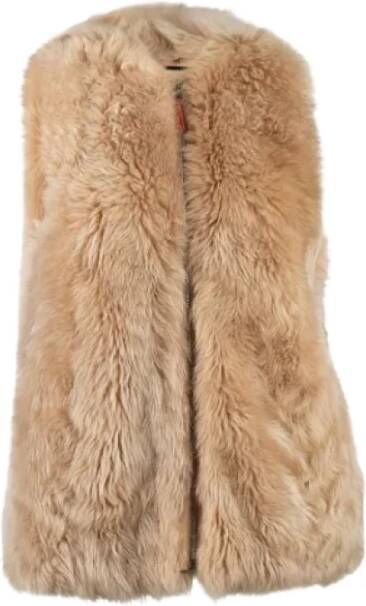 Fendi Vintage Pre-owned Fur outerwear Bruin Dames