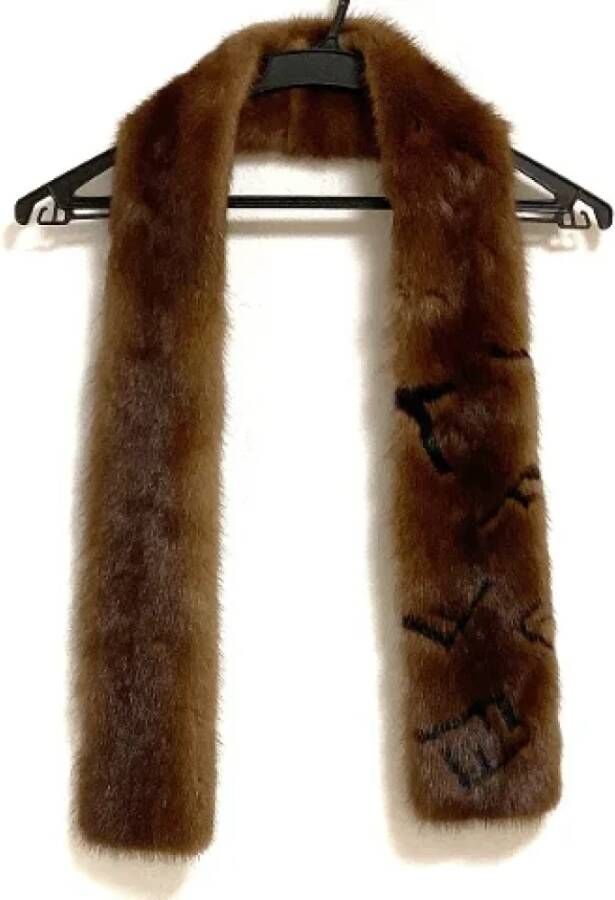 Fendi Vintage Pre-owned Fur scarves Bruin Dames