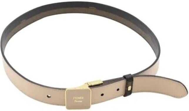 Fendi Vintage Pre-owned Leather belts Zwart Dames