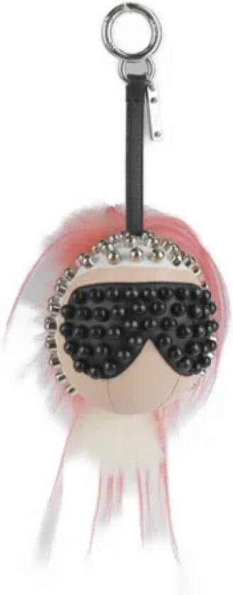 Fendi Vintage Pre-owned Leather brooches Meerkleurig Dames