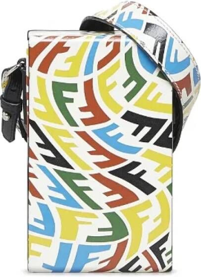 Fendi Vintage Pre-owned Leather crossbody-bags Meerkleurig Dames
