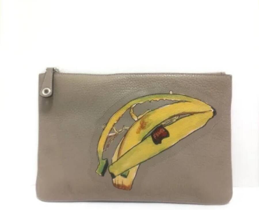 Fendi Vintage Pre-owned Leather fendi-bags Beige Dames