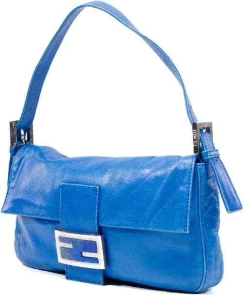 Fendi Vintage Pre-owned Leather fendi-bags Blauw Dames