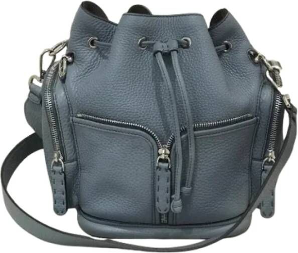 Fendi Vintage Pre-owned Leather fendi-bags Blauw Dames