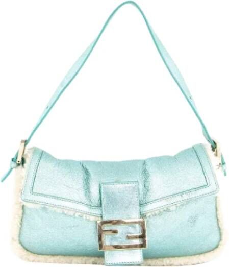 Fendi Vintage Pre-owned Leather fendi-bags Blauw Dames