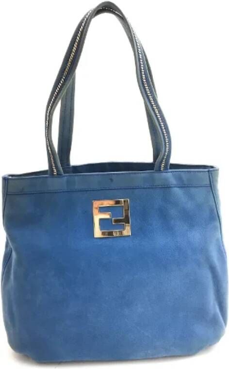 Fendi Vintage Pre-owned Leather fendi-bags Blauw Dames