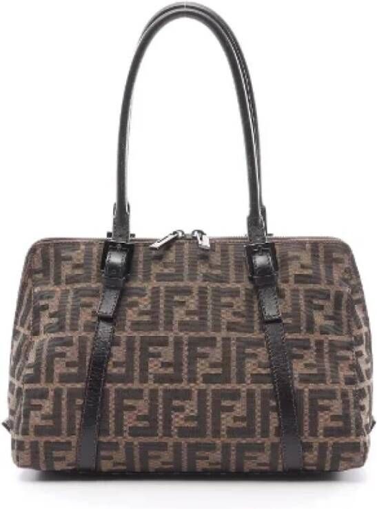 Fendi Vintage Pre-owned Leather fendi-bags Bruin Dames