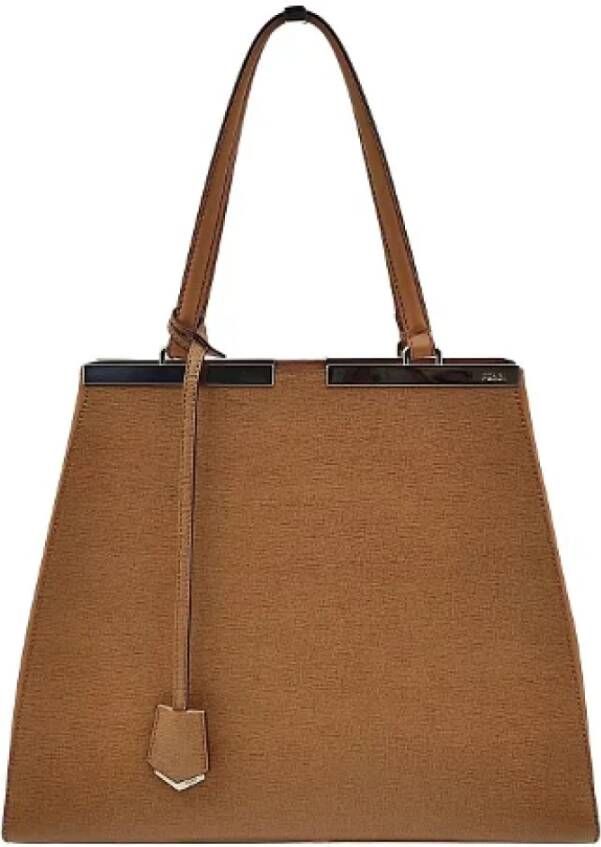 Fendi Vintage Pre-owned Leather fendi-bags Bruin Dames
