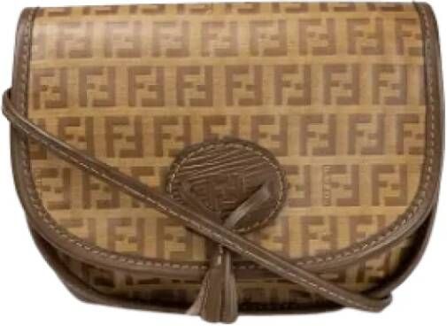 Fendi Vintage Pre-owned Leather fendi-bags Bruin Dames