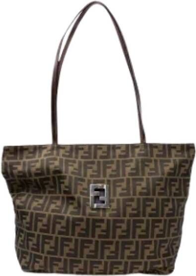 Fendi Vintage Pre-owned Leather fendi-bags Bruin Dames