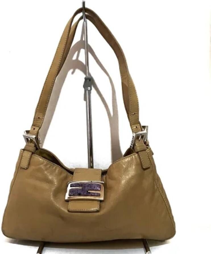 Fendi Vintage Pre-owned Leather fendi-bags Bruin Dames