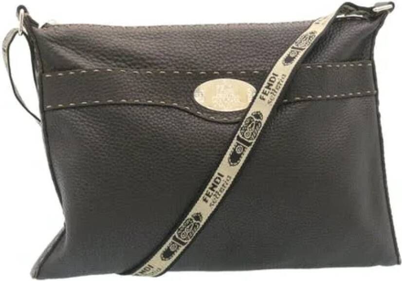 Fendi Vintage Pre-owned Leather fendi-bags Bruin Dames