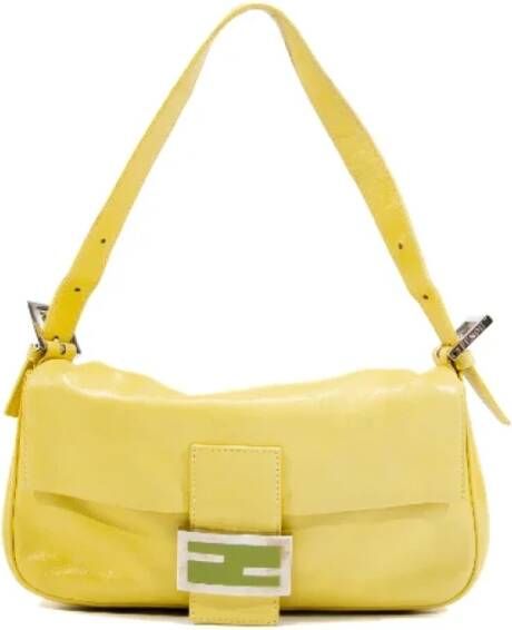 Fendi Vintage Pre-owned Leather fendi-bags Yellow Dames