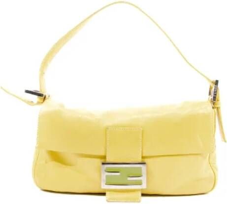 Fendi Vintage Pre-owned Leather fendi-bags Yellow Dames