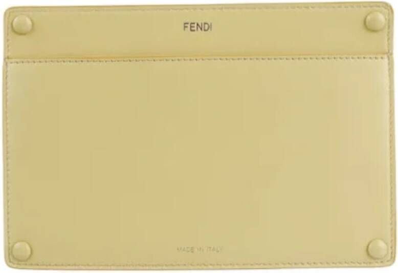 Fendi Vintage Pre-owned Leather fendi-bags Yellow Dames