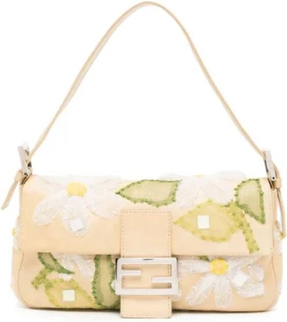Fendi Vintage Pre-owned Leather fendi-bags Yellow Dames