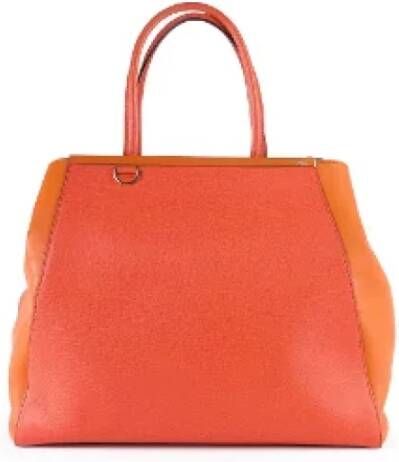 Fendi Vintage Pre-owned Leather fendi-bags Oranje Dames