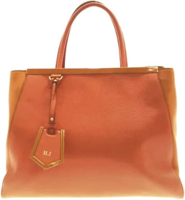 Fendi Vintage Pre-owned Leather fendi-bags Oranje Dames