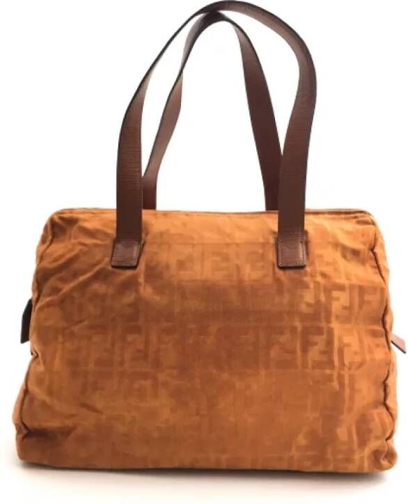 Fendi Vintage Pre-owned Leather fendi-bags Oranje Dames