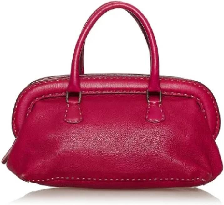 Fendi Vintage Pre-owned Leather fendi-bags Roze Dames