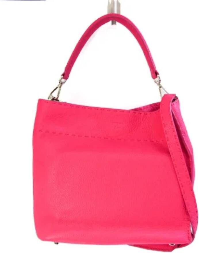 Fendi Vintage Pre-owned Leather fendi-bags Roze Dames