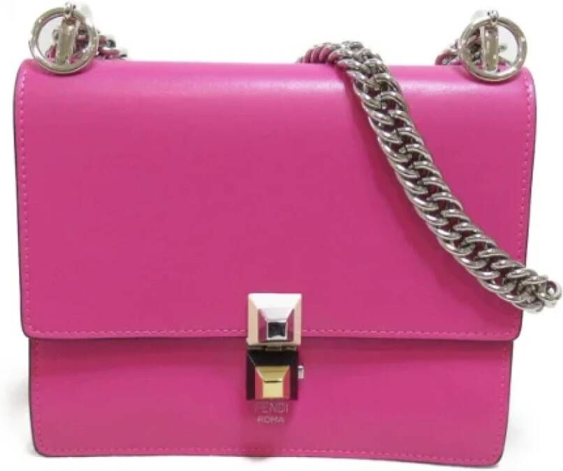 Fendi Vintage Pre-owned Leather fendi-bags Roze Dames