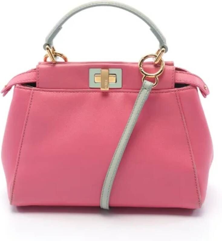 Fendi Vintage Pre-owned Leather fendi-bags Roze Dames