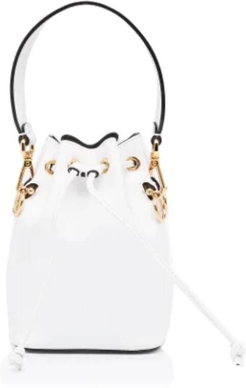 Fendi Vintage Pre-owned Leather fendi-bags Wit Dames
