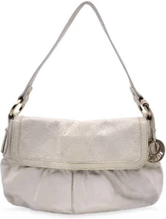 Fendi Vintage Pre-owned Leather fendi-bags Wit Dames