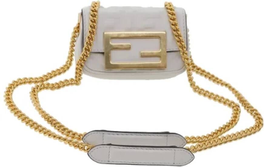 Fendi Vintage Pre-owned Leather fendi-bags White Dames