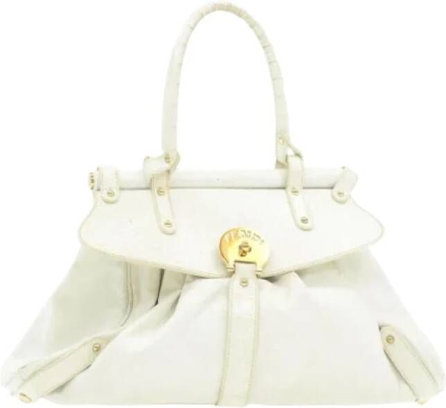 Fendi Vintage Pre-owned Leather fendi-bags White Dames