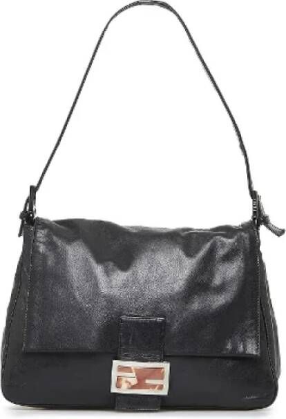 Fendi Vintage Pre-owned Leather fendi-bags Zwart Dames