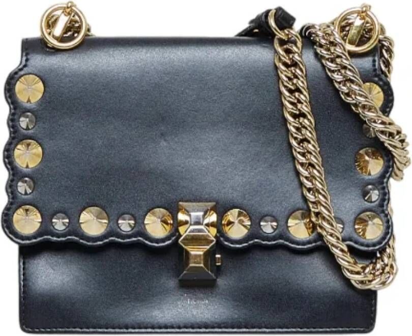 Fendi Vintage Pre-owned Leather fendi-bags Zwart Dames