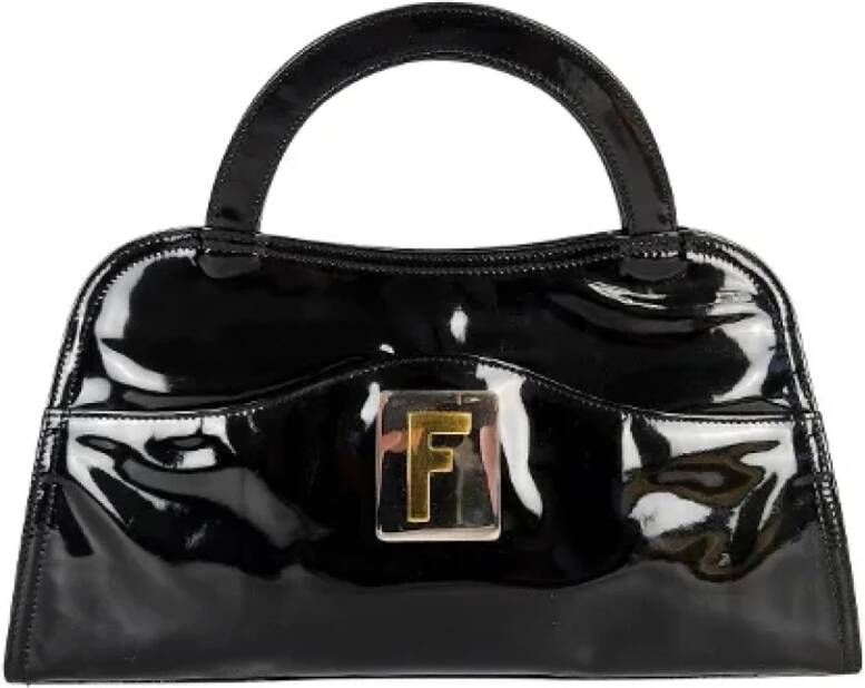 Fendi Vintage Pre-owned Leather fendi-bags Zwart Dames
