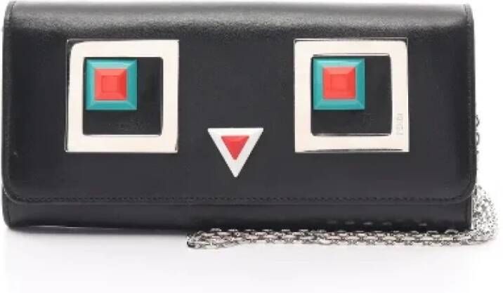 Fendi Vintage Pre-owned Leather fendi-bags Zwart Dames