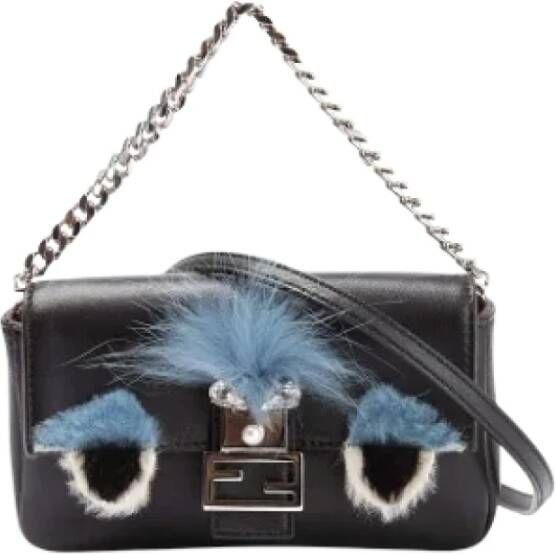 Fendi Vintage Pre-owned Leather fendi-bags Zwart Dames