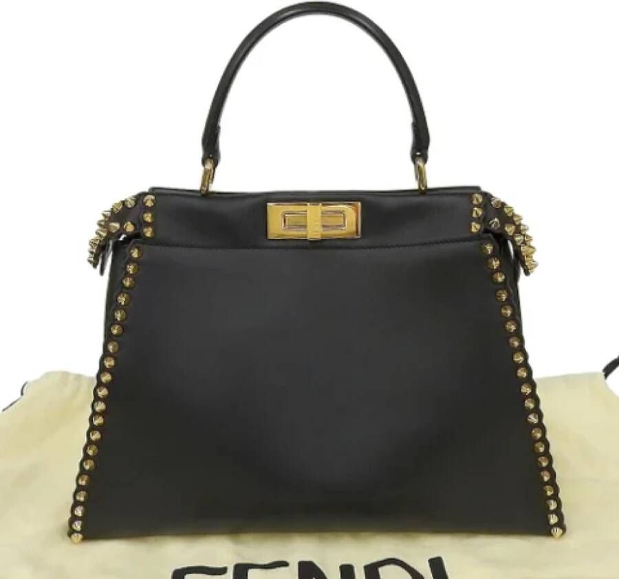 Fendi Vintage Pre-owned Leather fendi-bags Zwart Dames