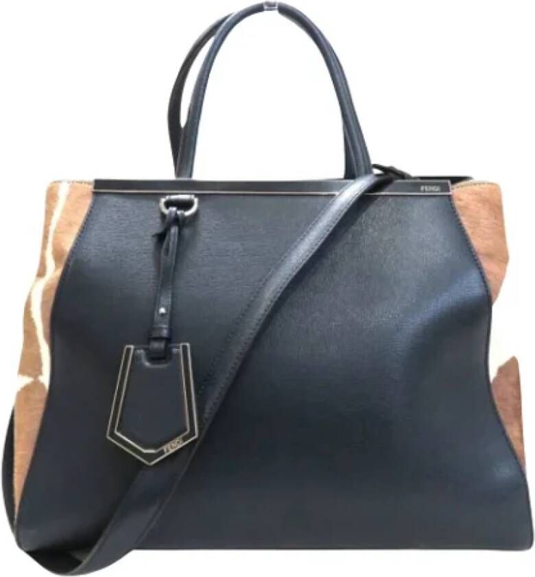 Fendi Vintage Pre-owned Leather handbags Blauw Dames