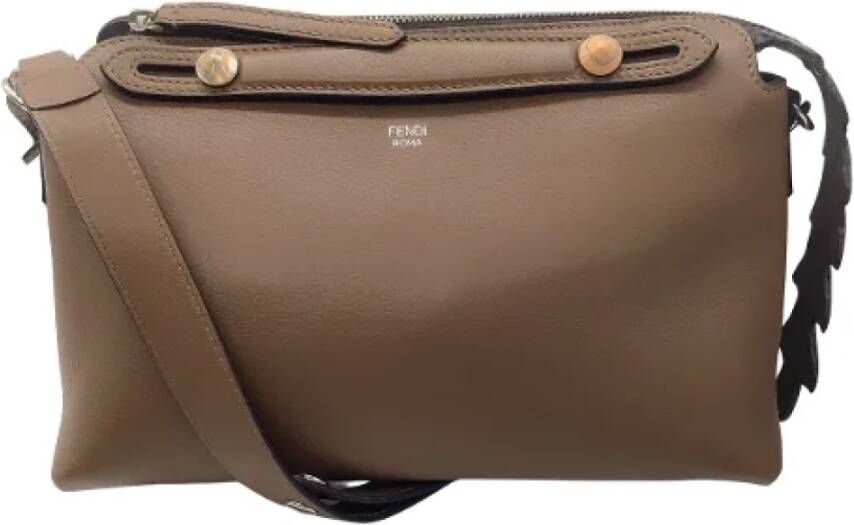 Fendi Vintage Pre-owned Leather handbags Bruin Dames
