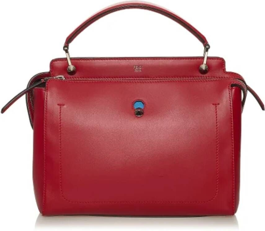 Fendi Vintage Pre-owned Leather handbags Rood Dames