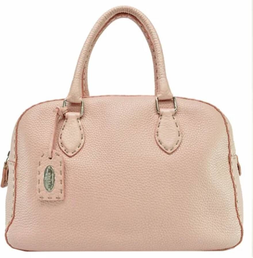 Fendi Vintage Pre-owned Leather handbags Roze Dames