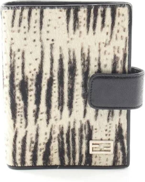 Fendi Vintage Pre-owned Leather home-office Zwart Dames