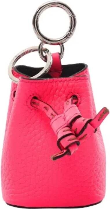 Fendi Vintage Pre-owned Leather key-holders Roze Dames